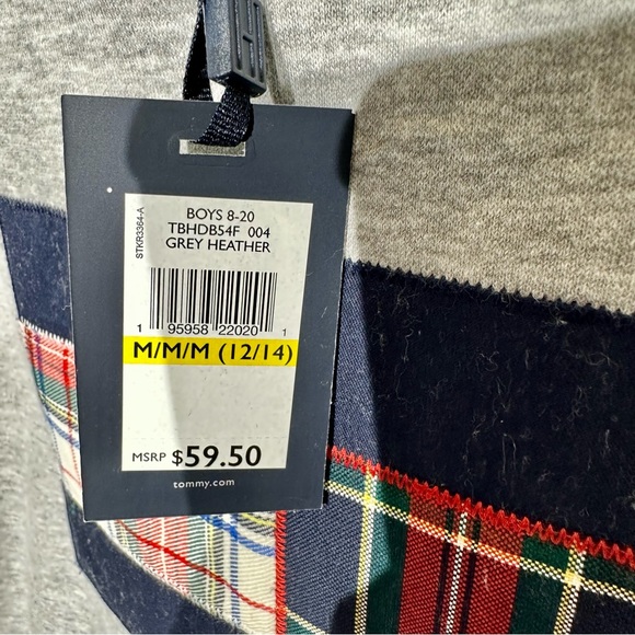 Tommy Hilfiger NWT Boys Grey/Heather Crewneck Sweatshirt Size M (12/14) - Picture 7 of 8